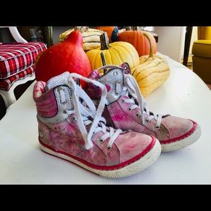 Mim-pi girl shoes pink leather